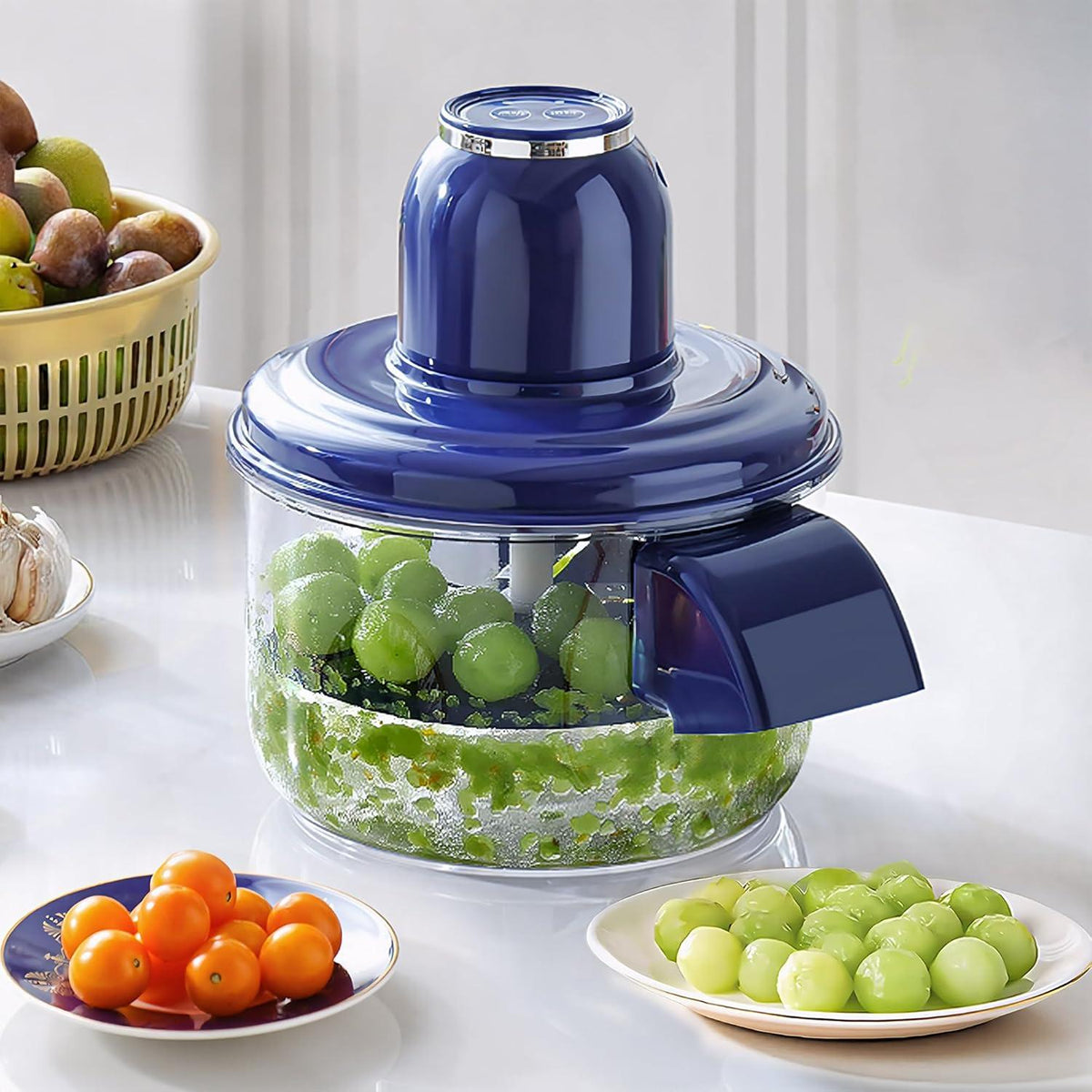 Grapes peeling machine