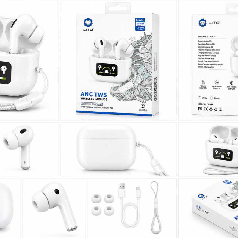 LITO AirPods A10 LCD Big Packing Very Good Sound