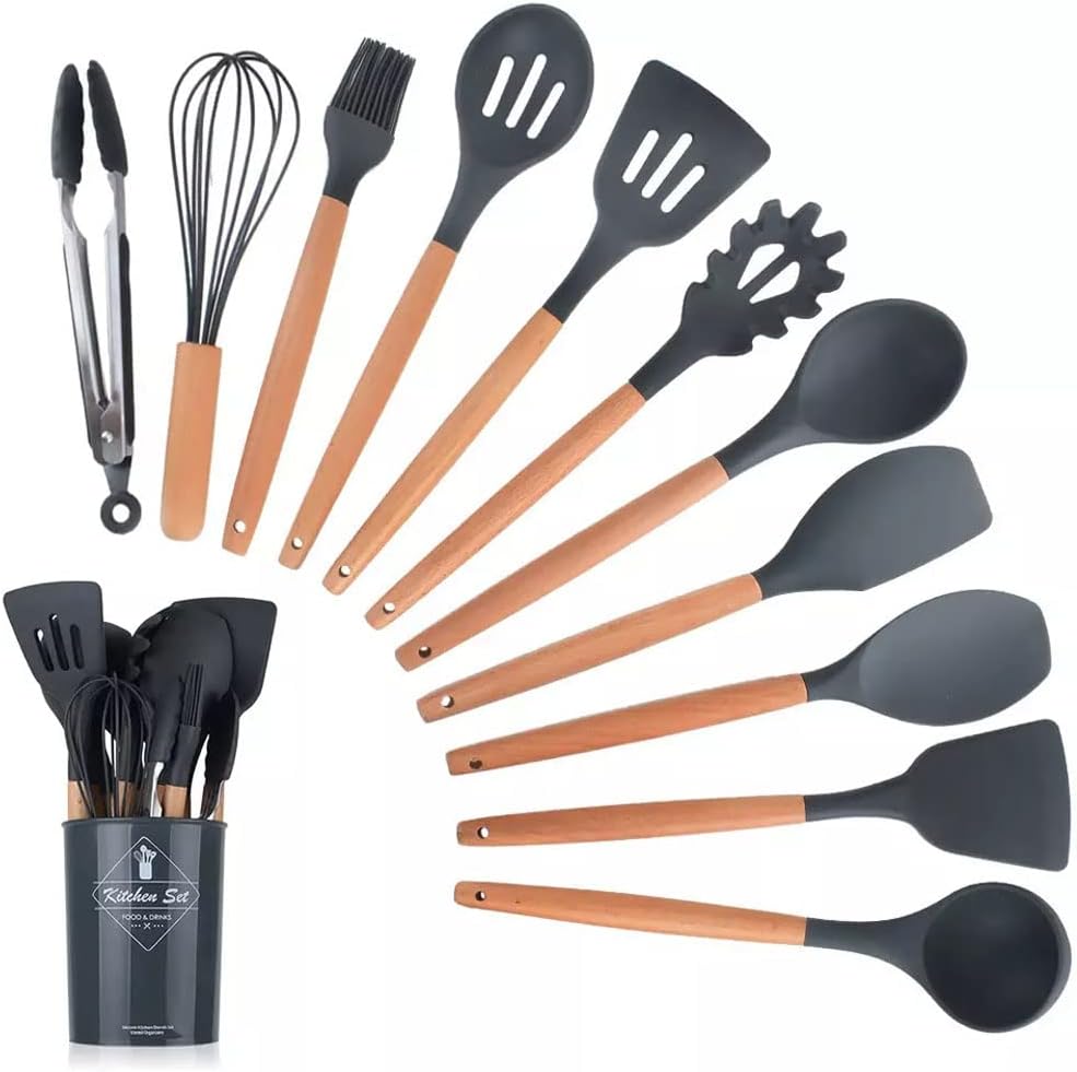 12 Pcs Silicone Cooking Utensils