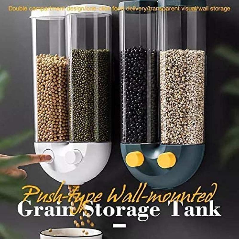 Dispenser Tank Pusher Type Wall Mounted Cereal