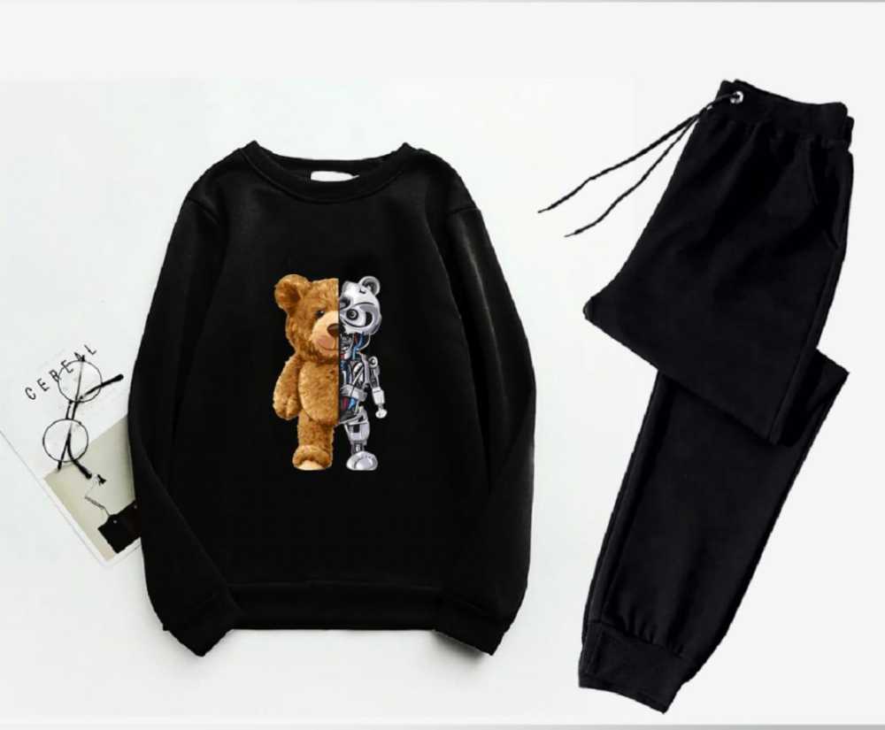 Trendy Tracksuit Print Thick