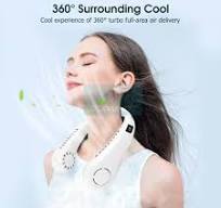 Portable Summer Air Cooling Neck Fan.