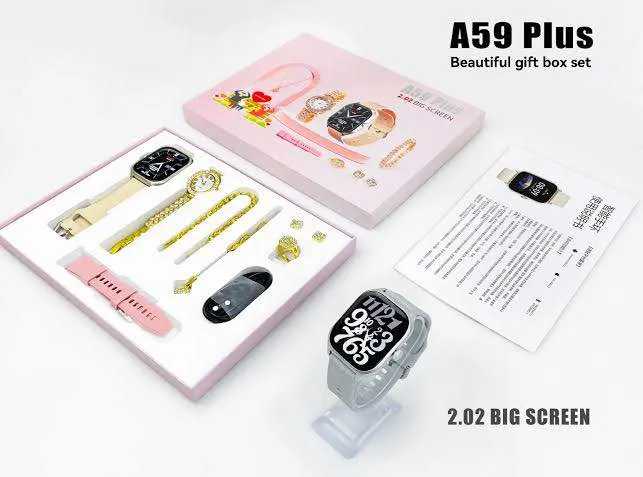 Ladies Smartwatch & Jewellery Set