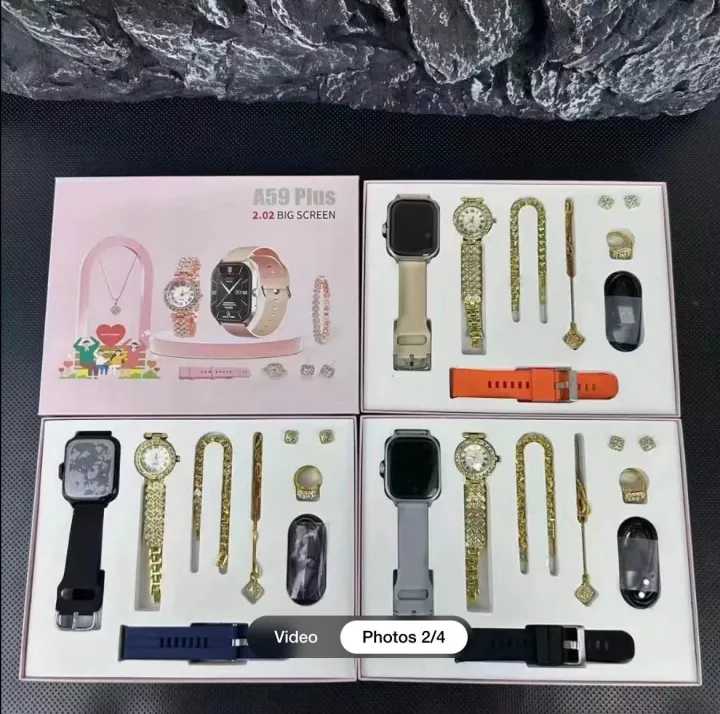 Ladies Smartwatch & Jewellery Set